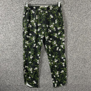 Marine Layer Women's Size Medium Floral Print Pull On Slim Leg Cropped Pants